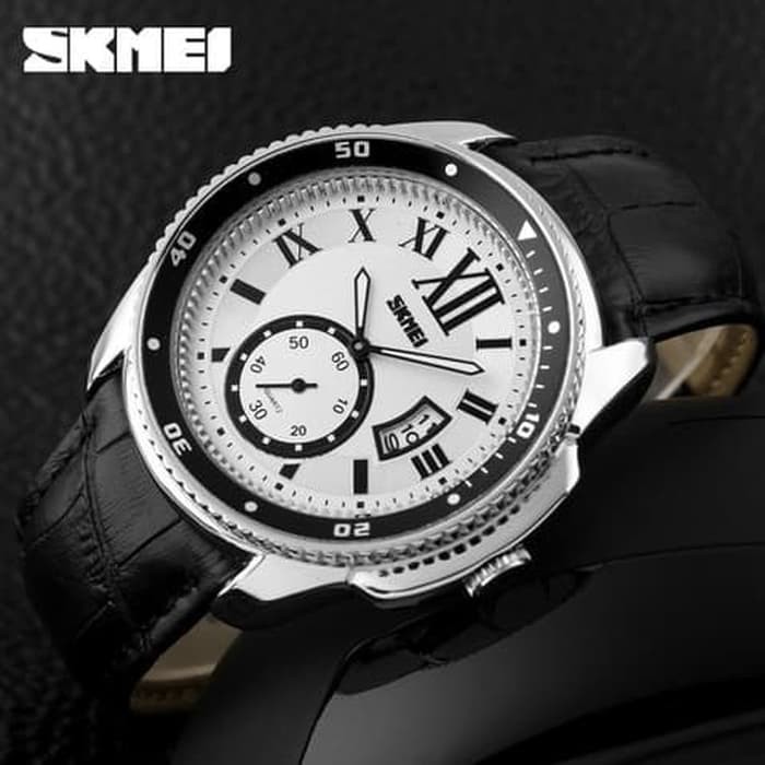 Jam Tangan Pria Analog SKMEI 1135 SILVERWHITE Water Jam Tangan Pria Analog SKMEI 1135 SILVERWHITE Water