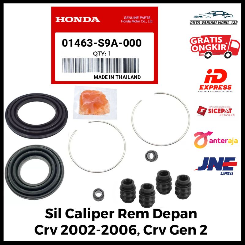 Sil Seal Rem Kaliper Caliper Depan Crv 2002 2003 2004 2005 2006, Crv Gen 2