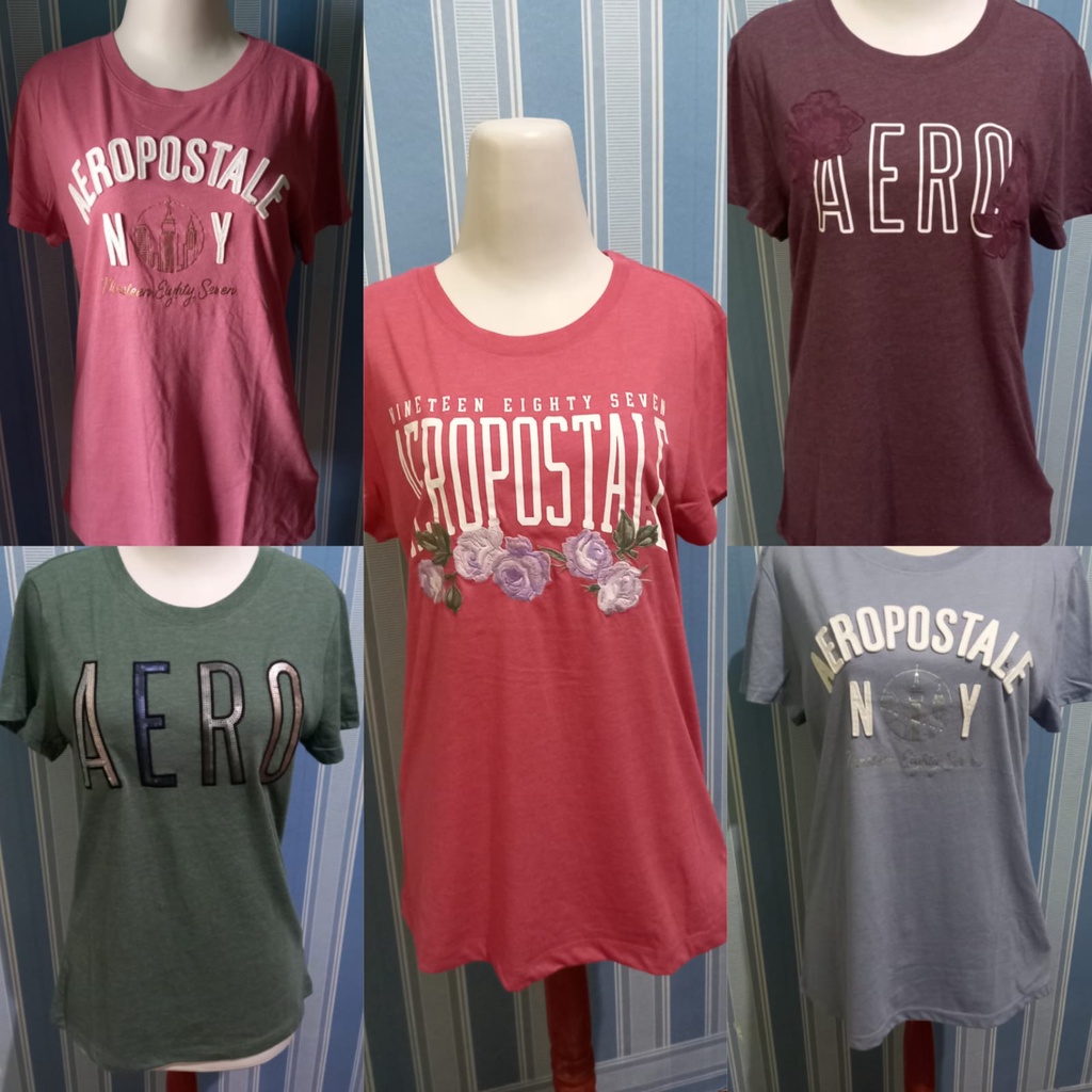Kaos Katun Wanita Aeropostale Original