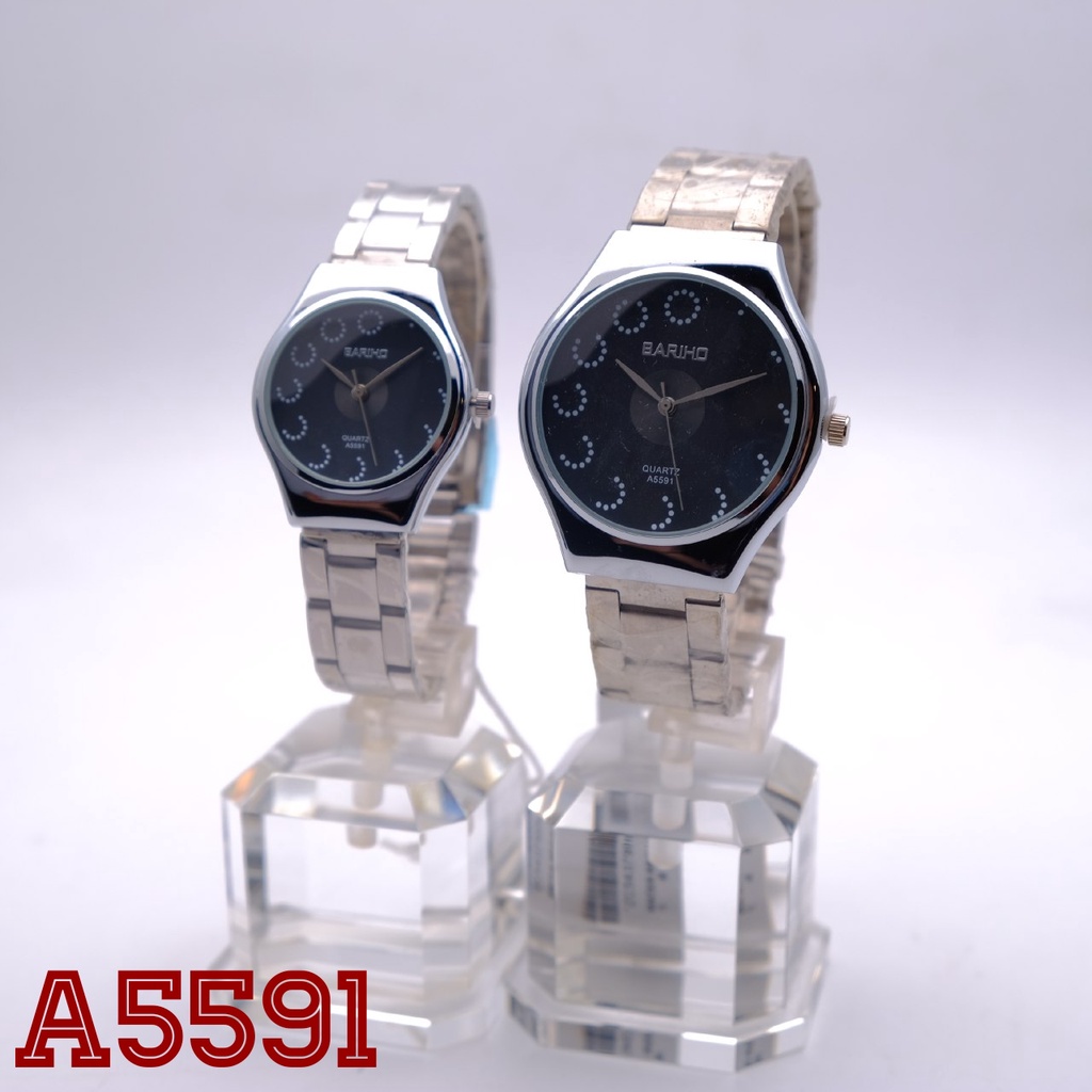 F86 BARIHO Jam Tangan Wanita Pria Unisex Stainless Murah Model Elegan Timeless