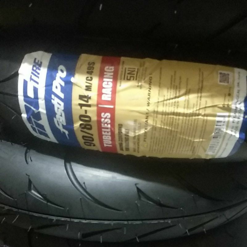 Ban tubeless IRC Fasti pro ukuran 90/80 ring 14
