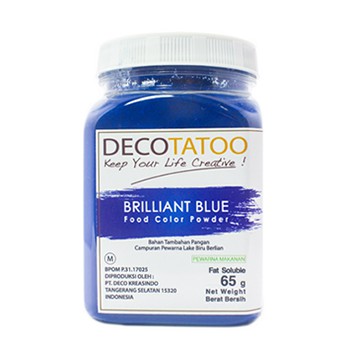 

PEWARNA MAKANAN BRILLIANT BLUE COLOR POWDER OIL SOLUBLE 65 gr