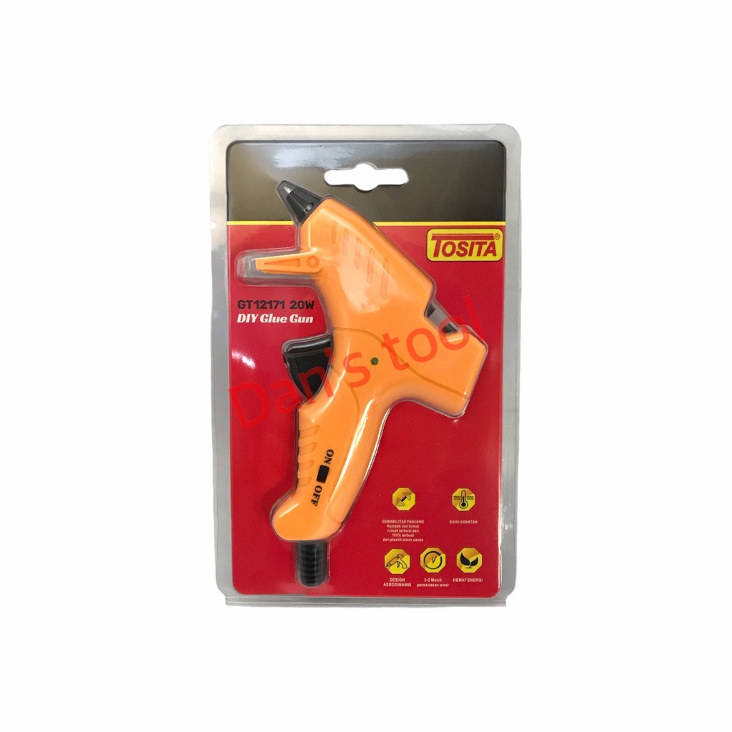 Alat Lem Tembak 20 Watt - Glue Gun - Lem Lilin - Lem Bakar Kecil