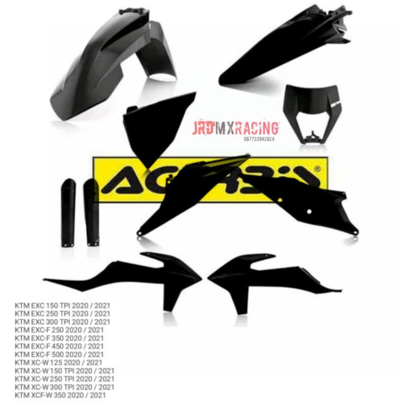 BODYSET ACERBIS KTM 2020-2023 . BODYSET KTM ACERBIS ORIGINAL