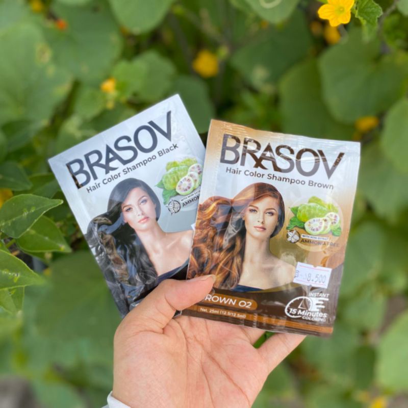 BRASOV Shampoo Pewarna Rambut - Hair Color Shampoo