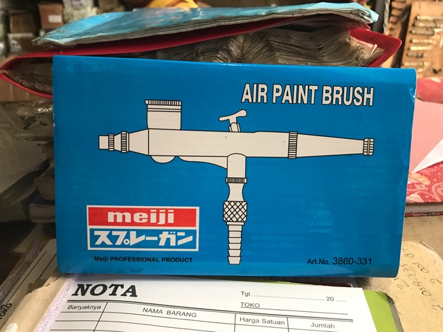 Spray gun lukis / Air Paint Brush Meiji / Spit cat lukis