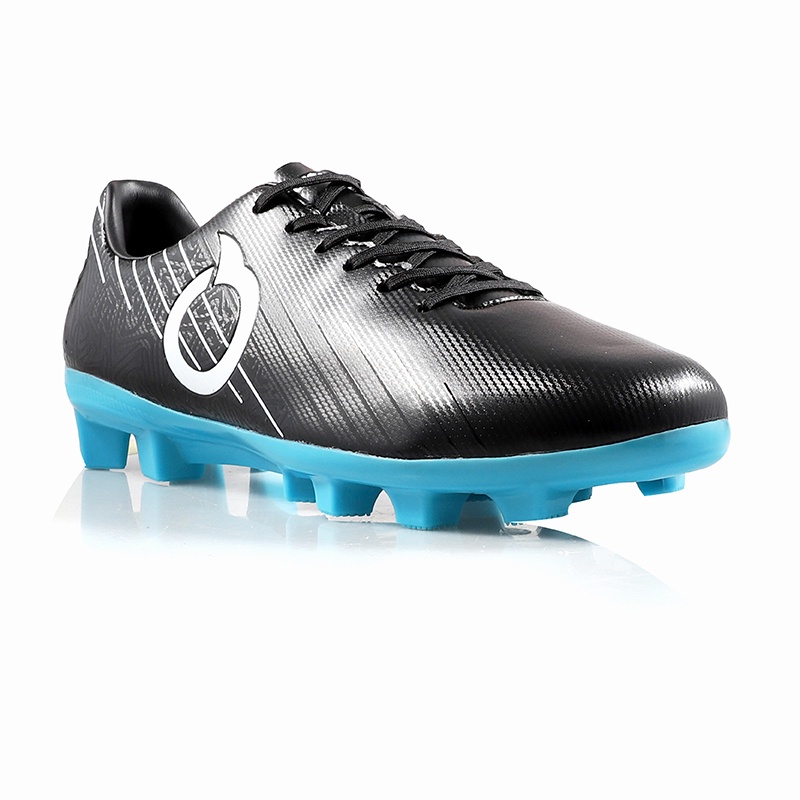 SEPATU BOLA ORTUSEIGHT INSIGNIA FG - BLACK WHITE CYAN (100% ORIGINAL)