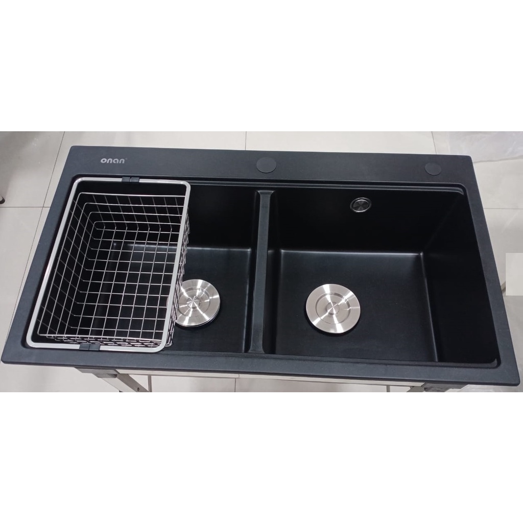Kitchen Sink Granit ONAN 8046 Dark Black