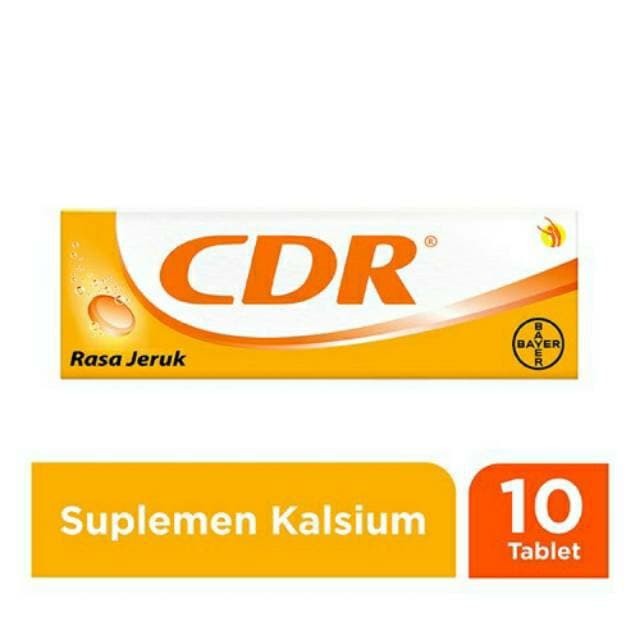 CDR Rasa Jeruk isi 10 Tablet - Calcium D Redoxon 100% Original