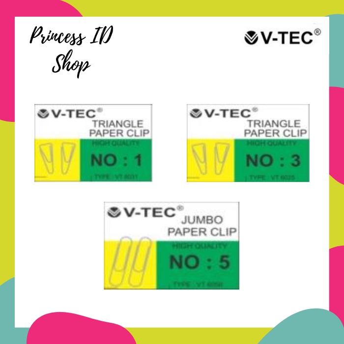 

KLIP KERTAS PAPER CLIP TRIANGLE V-TEC