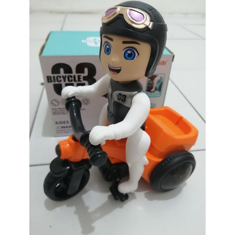 mainan robot sepeda / bicycle