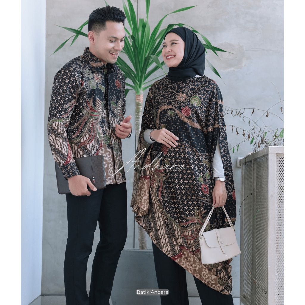 Batik Couple Modern Kondangan Keluarga Outfit Kondangan Kaftan CPLCENDRA