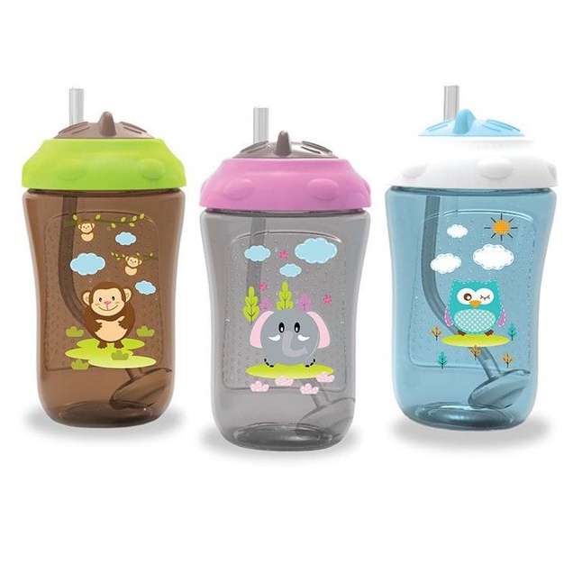 Baby Safe Sipper Cup With Weighted Straw Botol Minum Anak Sedotan Dengan Pemberat FS405