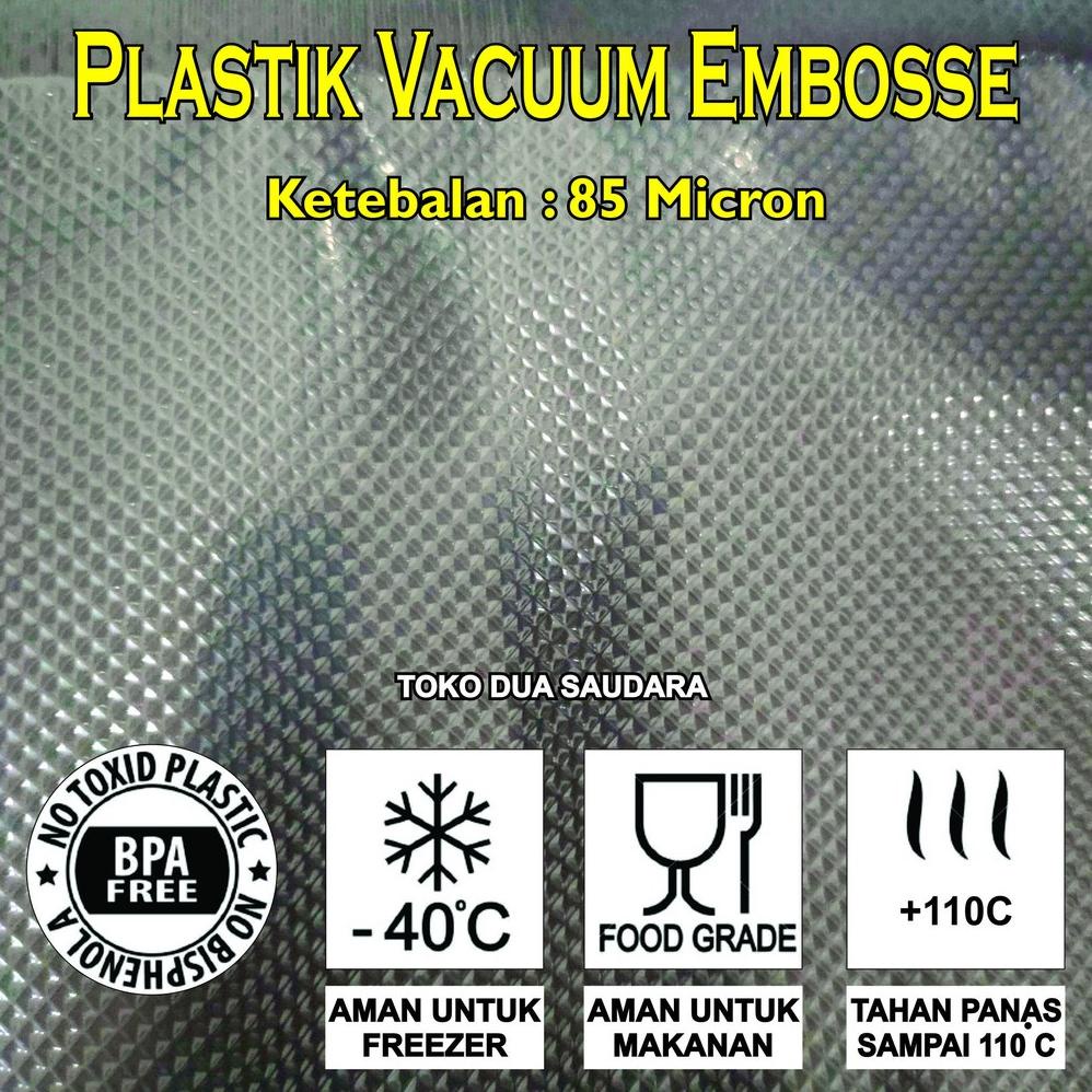 

20X25 Plastic Vacuum Bag Emboss 50Pcs / Plastik Vakum Sealer / Plastik Vakum Makanan / Vacuum Sealer