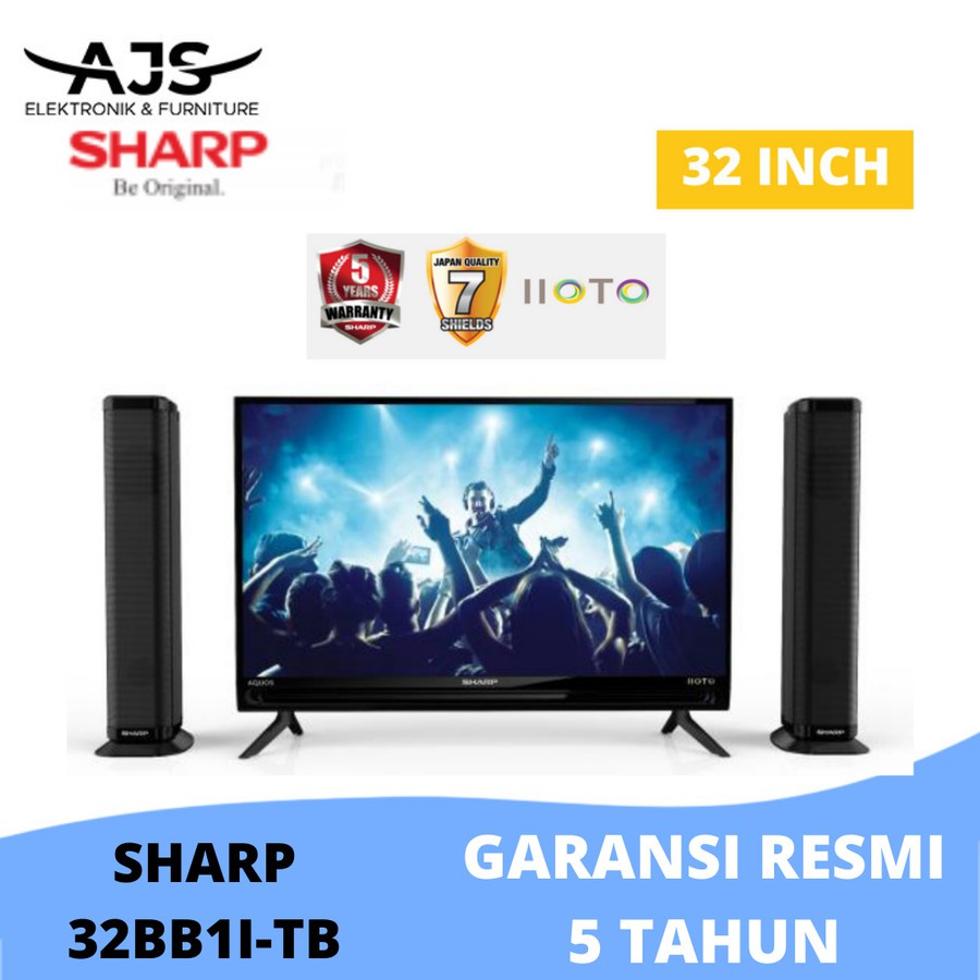 TV SHARP LED AQUOS 32 INCHI 2T-C32BB1I-TB GARANSI RESMI