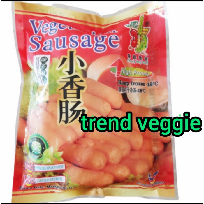 

Sosis Vegetarian Mr Vege 1KG Sosis Mini Vege Vegetarian Sausage