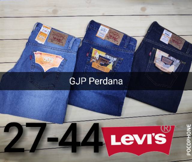 Celana pendek jeans denim pria size 27- 44