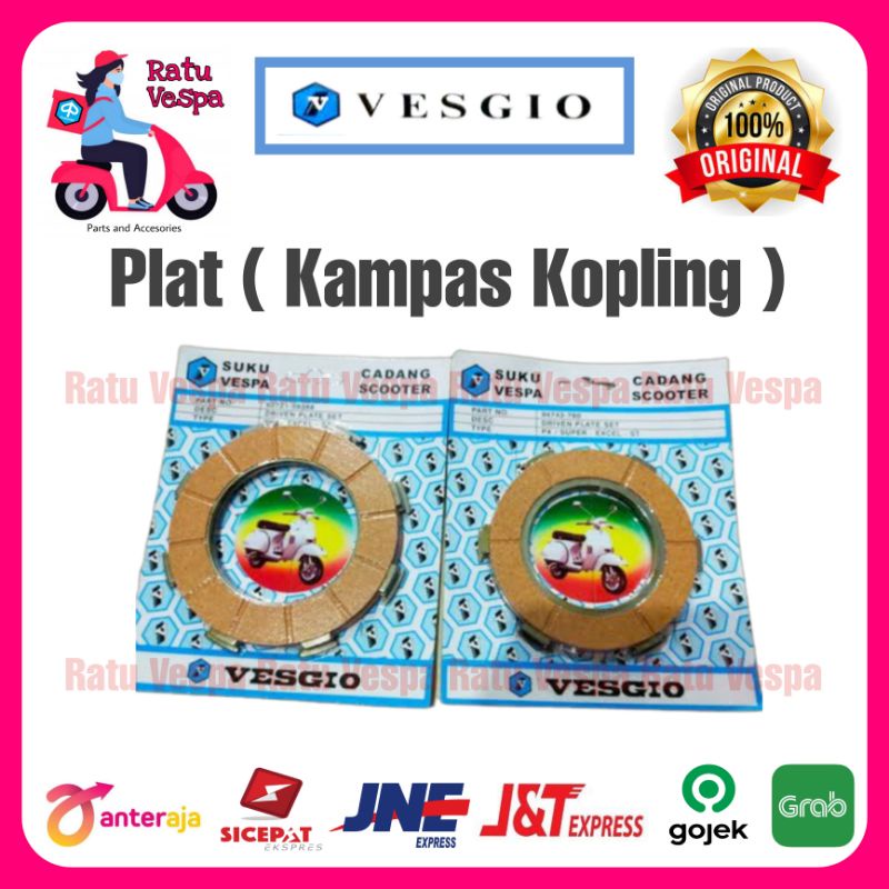 Kampas Plat Kopling VESPA Super,Sprint,PX,PS,Strada,Excel VESGIO