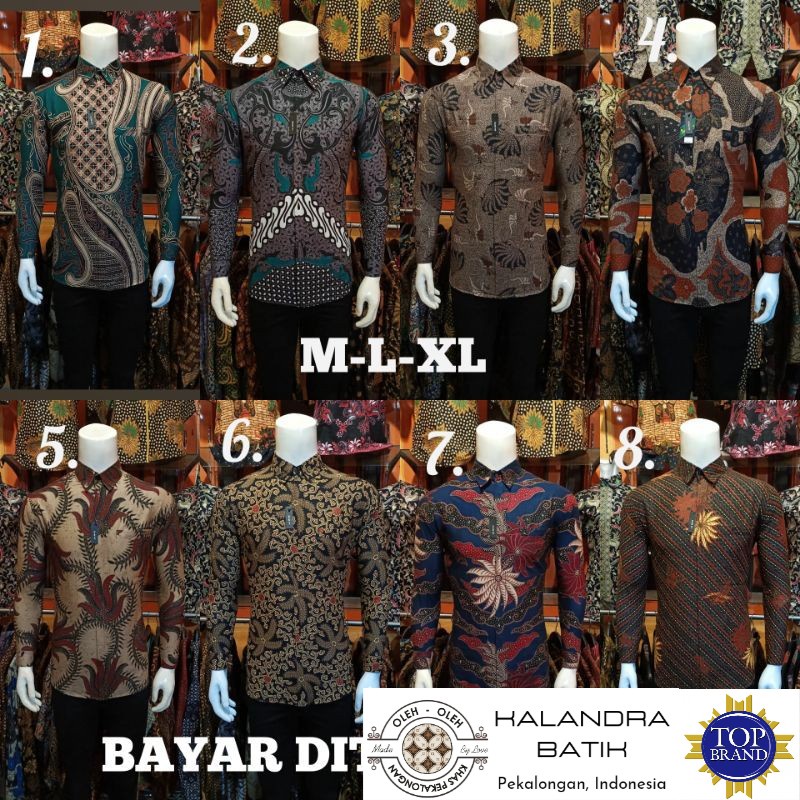 EXCLUSIVE Kemeja Batik Slimfit Modern Exclusive Original Butik Atasan Batik SeragamBATIK PEKALONGAN