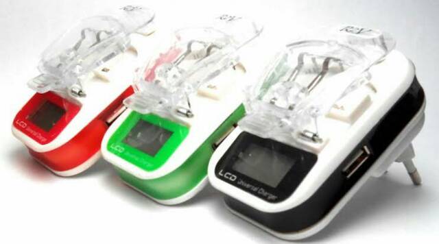 CAS KODOK CHARGER iFOX DEKSTOP CHARGER LCD USB UNIVERSAL