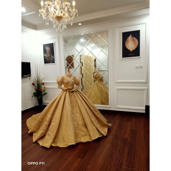 Gaun pengantin crinolin premium/wedding dress