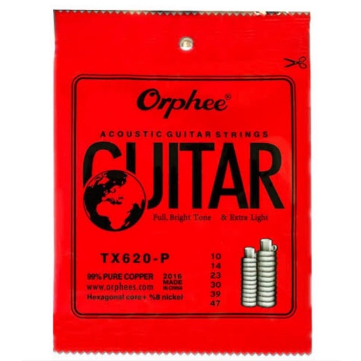 SENAR GITAR ORPHEE AKUSTIK 010 TX620-P ORIGINAL