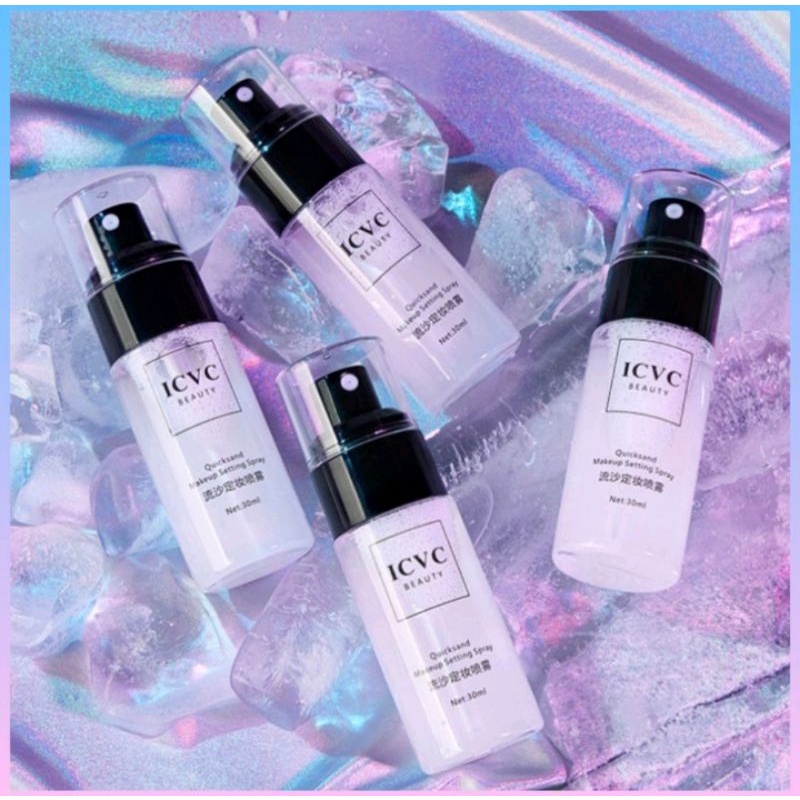 ICVC QUICKSAND MAKEUP SETTING SPRAY UNTUK MENJAGA MAKEUP TAHAN LAMA