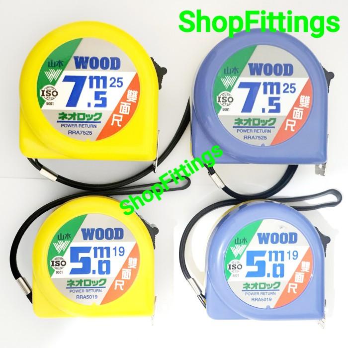 Wood Meteran 5 Meter Or 7,5M Fengshui Hong Sui Tape Measure Ori Taiwan