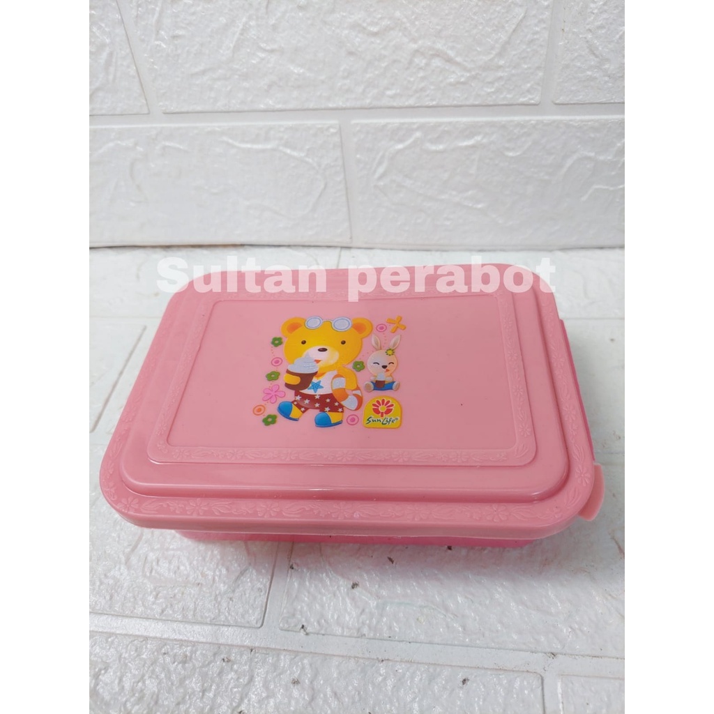 Sunlife 118 bella lunch box sekat 2 kotak makan bekal anak kotak makan