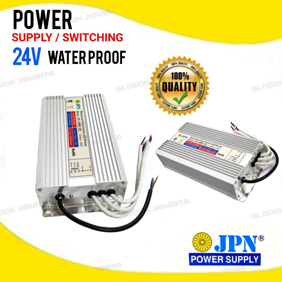 Adaptor Power Supply Switching 24V DC 1A 2.5A Waterproof CCTV LED PLC