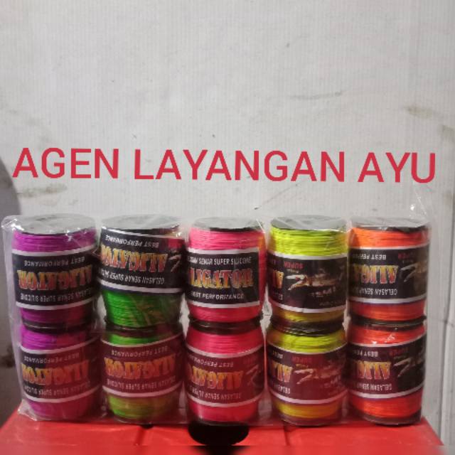 GROSIR BENANG LAYANGAN GELASAN ALIGATOR HARGA PER 1PAK