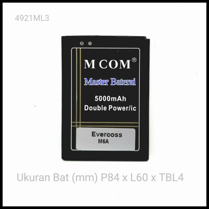 Baterai Evercoss M6A Cross Evercros Evercoss M6 A Double Ic Original