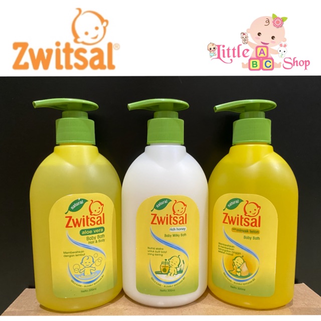 Zwitsal Baby Bath 300ml PUMP / sabun mandi zwitsal / baby soap zwitsal