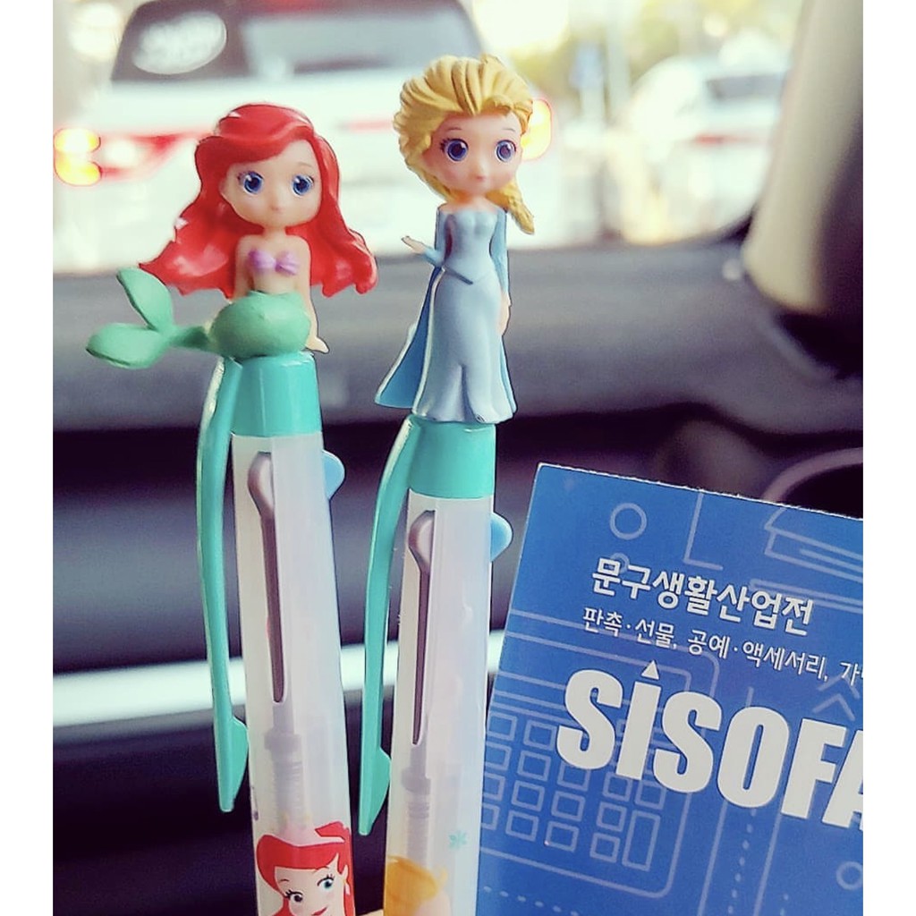 Pulpen Karakter Kartun Disney Daiso Princess Elsa Xuebao Mickey Mouse Shopee Indonesia