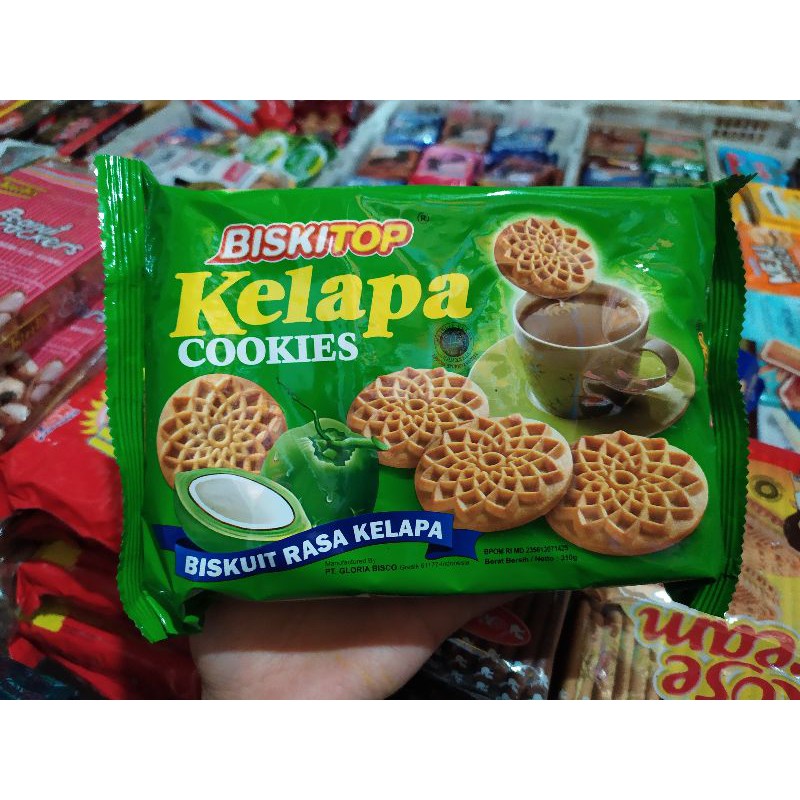 

ROTI KERING BISKITOP COOKIES KELAPA - BAWANG - COKELAT