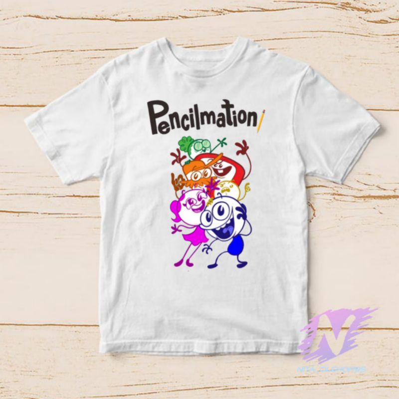 kaos anak kartun pencilmation