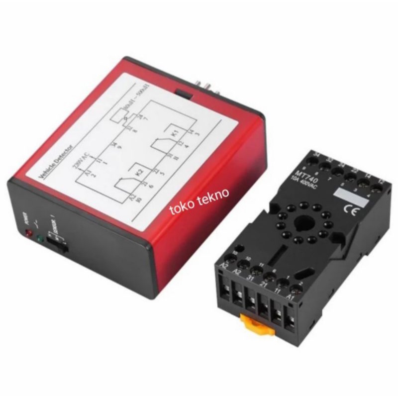 VLD Single Merah Loop Detector Merah 220V Sensor Parkir