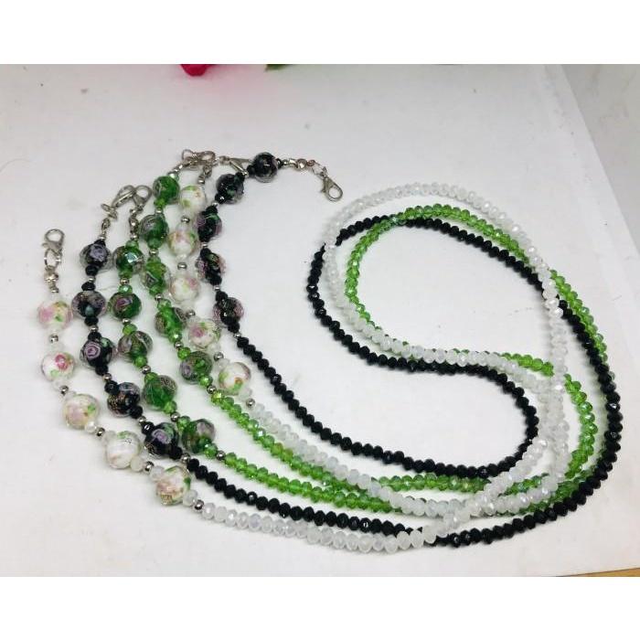 

Lanyard Gantungan Kalung Strap Lanyard Masker Kristal Morano Murah Baru