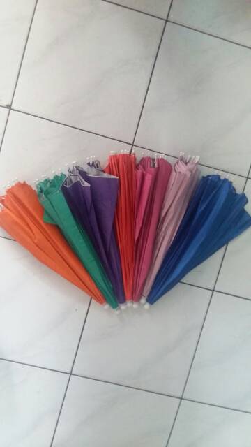 Payung topi besar  diameter 60 cm 10 WARNA Outdoor Anti Uv Termurah big jumbo