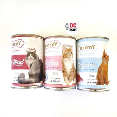 Yummy cat food kaleng