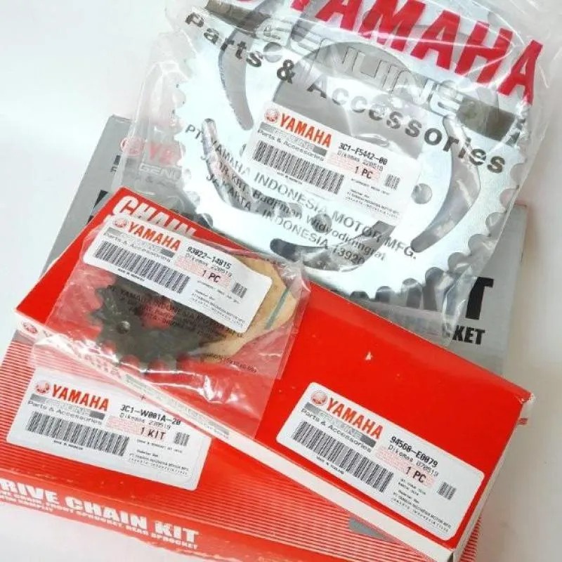 Chain & Sprocket / Gear Set Belakang Komplit Yamaha-2