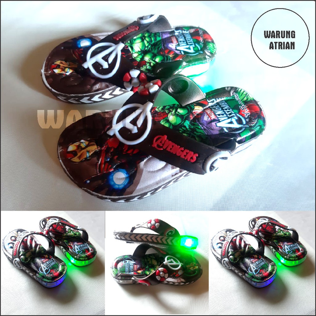 Sendal anak Led Avenger bisa nyala terlaris termurah Sendal anak Led Avenger bisa nyala terlaris termurah