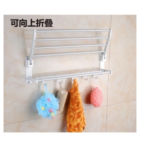 Rak Dinding Kamar Mandi Rak Dinding Aluminium Towel Hanger