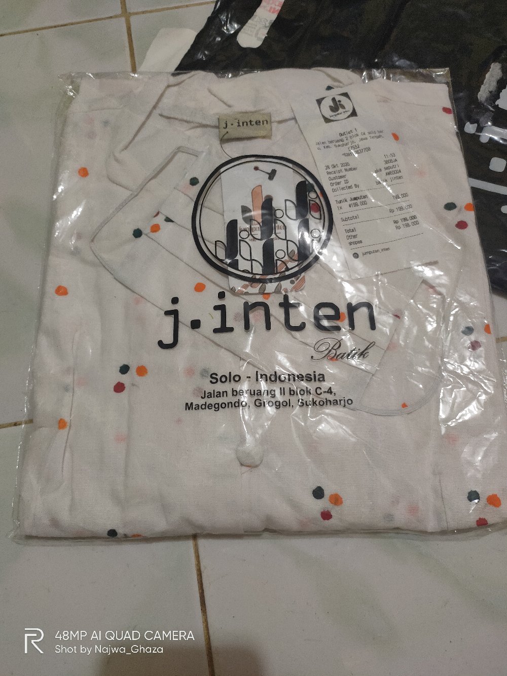 Tunic Batik - Aresha Putih