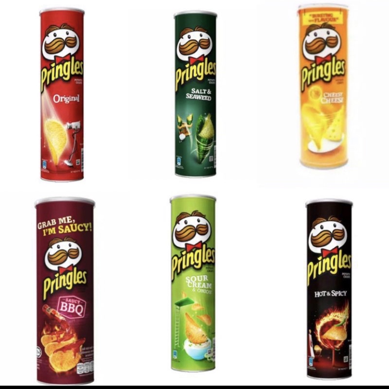 SALE PRINGLES ORIGINAL / CHEESE / BBQ / SOUR CREAM / HOT SPICY / SALT SEAWEED 107 GR ( 1 PC )