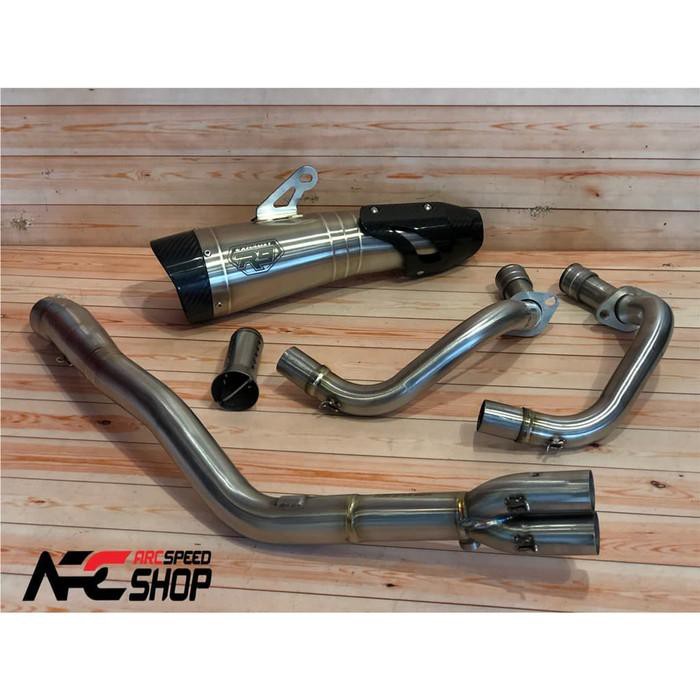 *Otomotif* Knalpot R9 GP Series R25 / MT25 Titanium Fullsystem