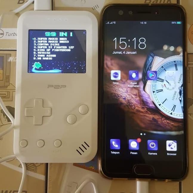 Powerbank game boy retro 12000mah p2p