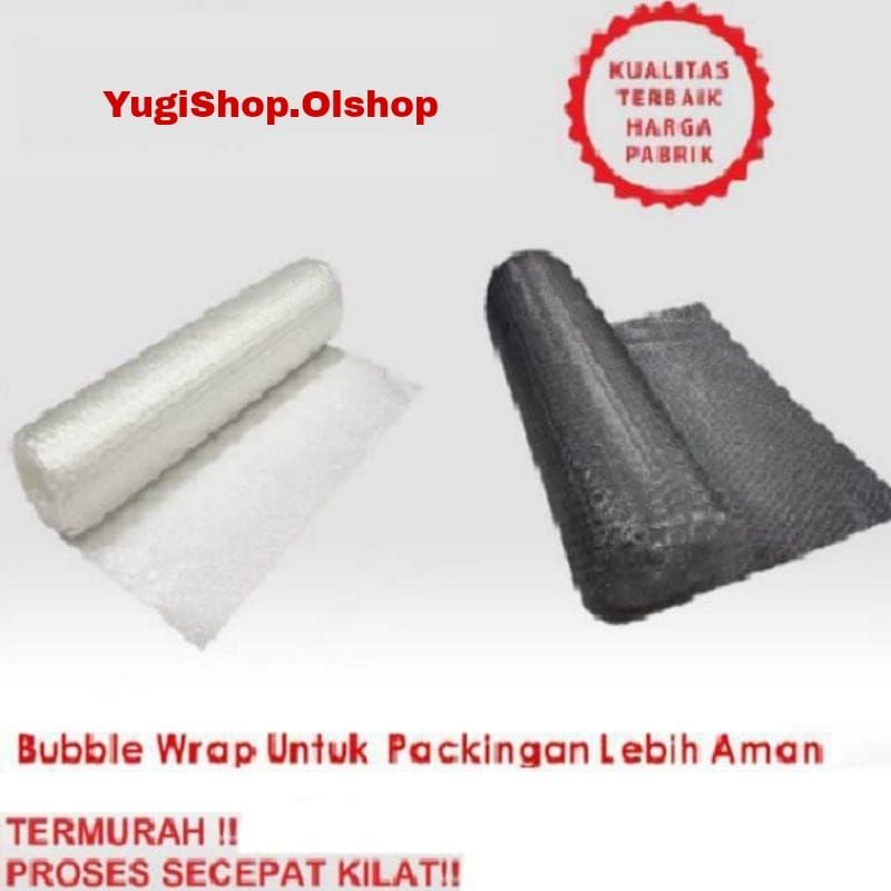 

Bubble Wrap Hitam & Putih untuk Packing per 1 pcs barang⭐ yugishop ⭐