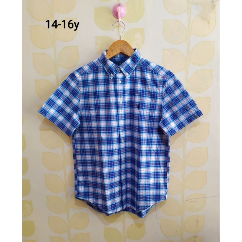 Kemeja anak laki Ralph Lauren tanya stok