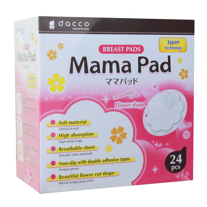 Jual MAMA PAD DISPOSABLE BREAST PADS PENYERAP ASI MAMAPAD ISI 24 PCS ...